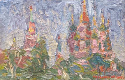 Tour Spasskaïa du Kremlin. La Cathédrale de Basile-le-Bienheureux.