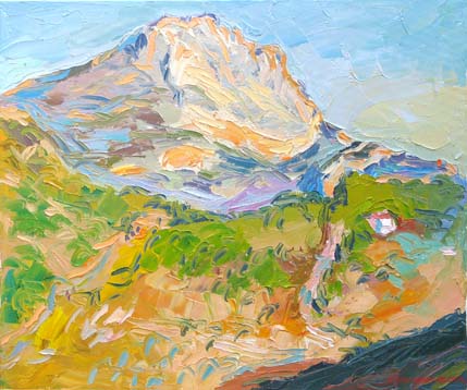 La montagne Sainte-Victoire au Tholonet.
