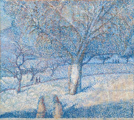 Le voile perlé de l'hiver.