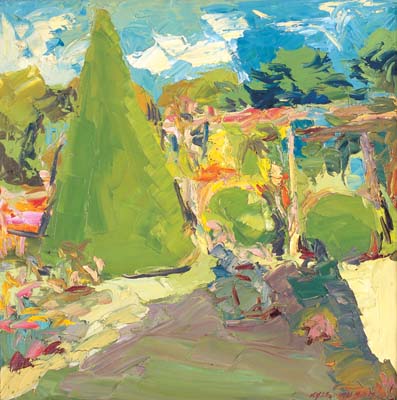 Dans le parc de Bagatelle.