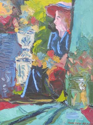 Nature morte avec un tableau.