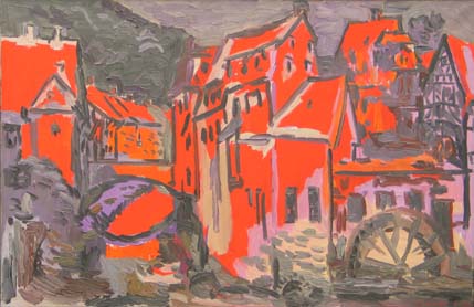 Maisons rouges à Monschau.