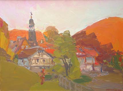 Soir d'automne à Klöster Zella.