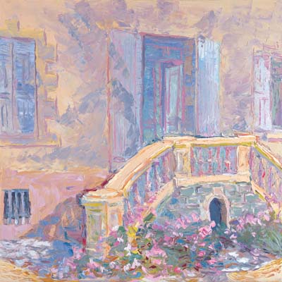 Le perron de la Villa St Joseph.