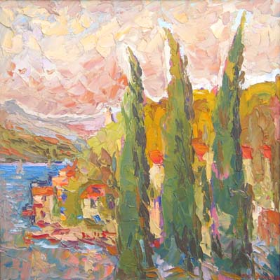 Trois cyprès. Korčula.