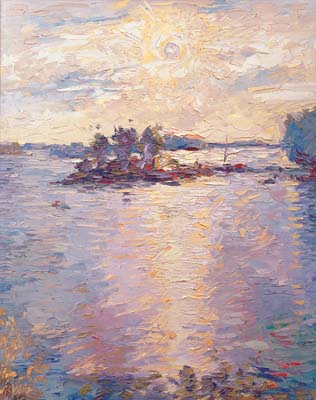 Finlande. Matinée ensoleillée. Yollas.