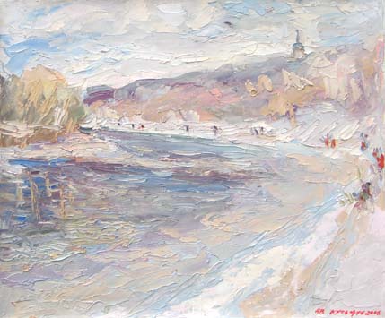Les berges de la Moskova. Les berges de la Moskova.