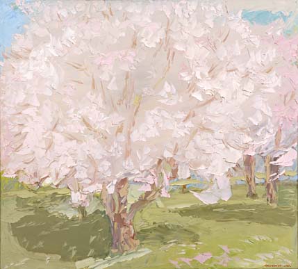 Le nuage du jardin en fleurs.