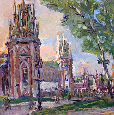 Moscou. Tsaritsyno. Le soir.