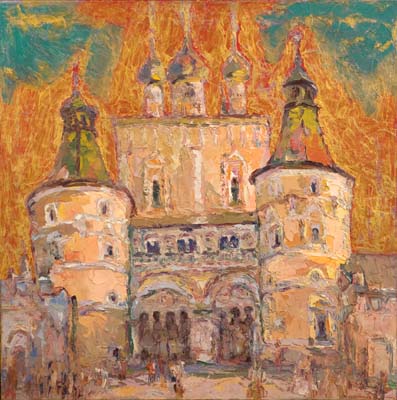 Récit architectural de Boris et Gleb. Porte septentrionale du monastère Borisogliebski.