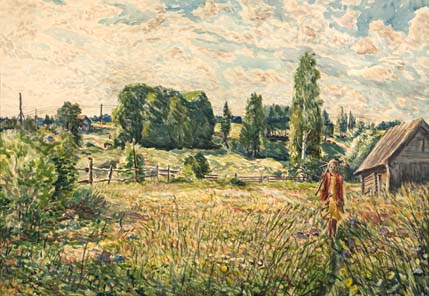 La fille au râteau (Liouba).