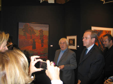 Le Ministre de la Culture Renaud Donnedieu de Vabres au Grand Palais lors du venissage de l'exposition "Art en Capital" le 9 novembre 2006